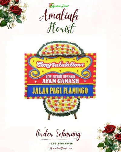 Bunga Papan Congratulation di Sidangraja